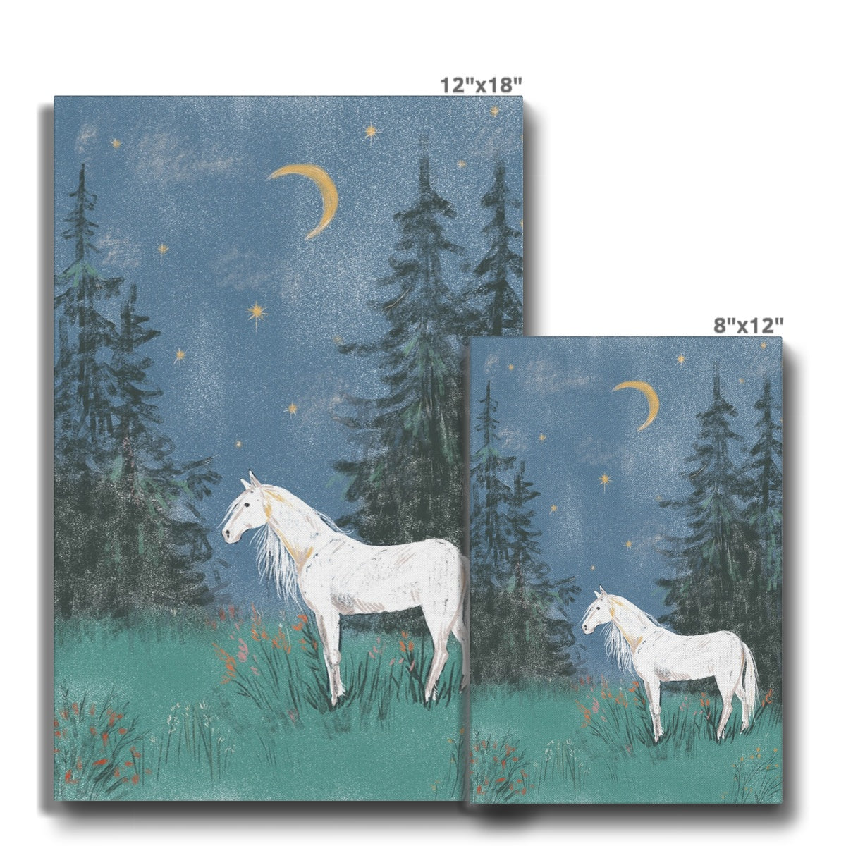 Angelic Horse & Trees Canvas