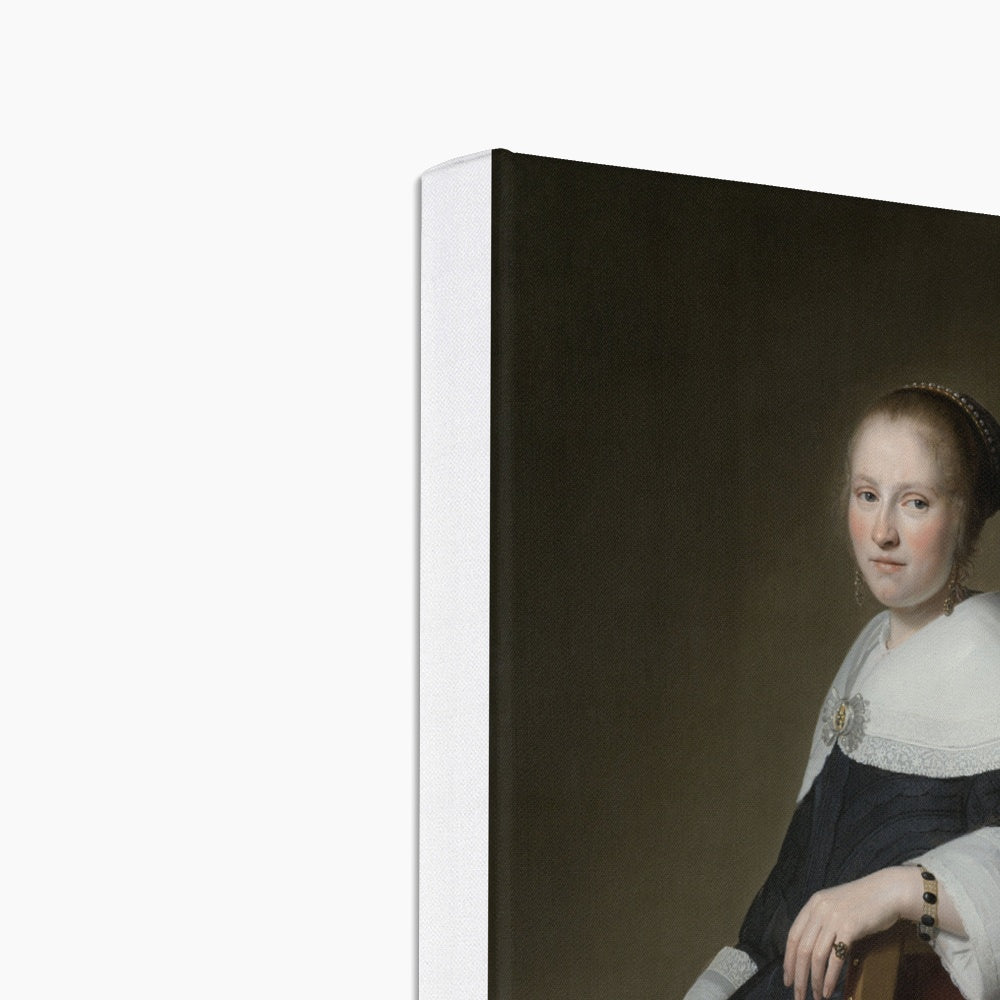 Woman's Portrait, In Rembrandt van Rijn Style Canvas