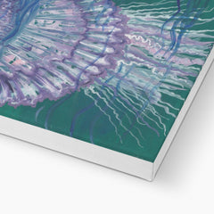 Jelly Fish & Sea-waves Canvas