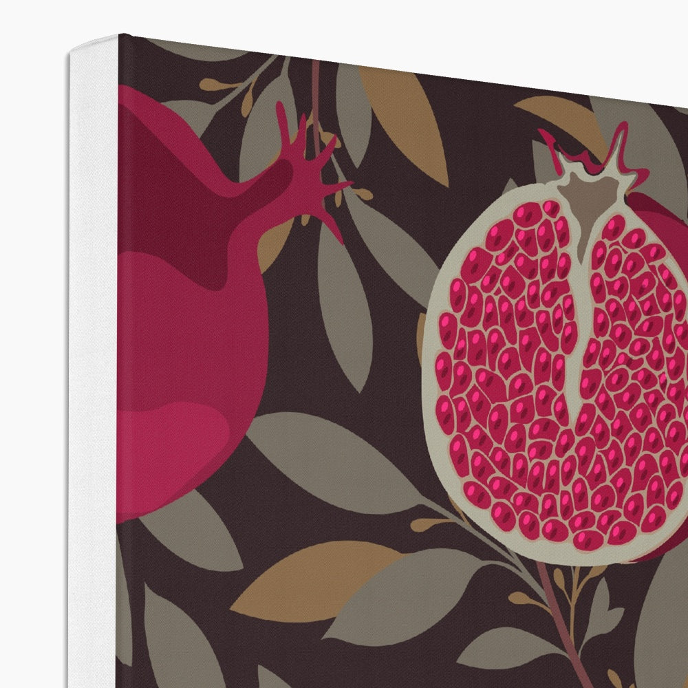 Pomegranates Seamless Print Canvas