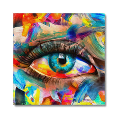 Multicolor Eye Art Canvas