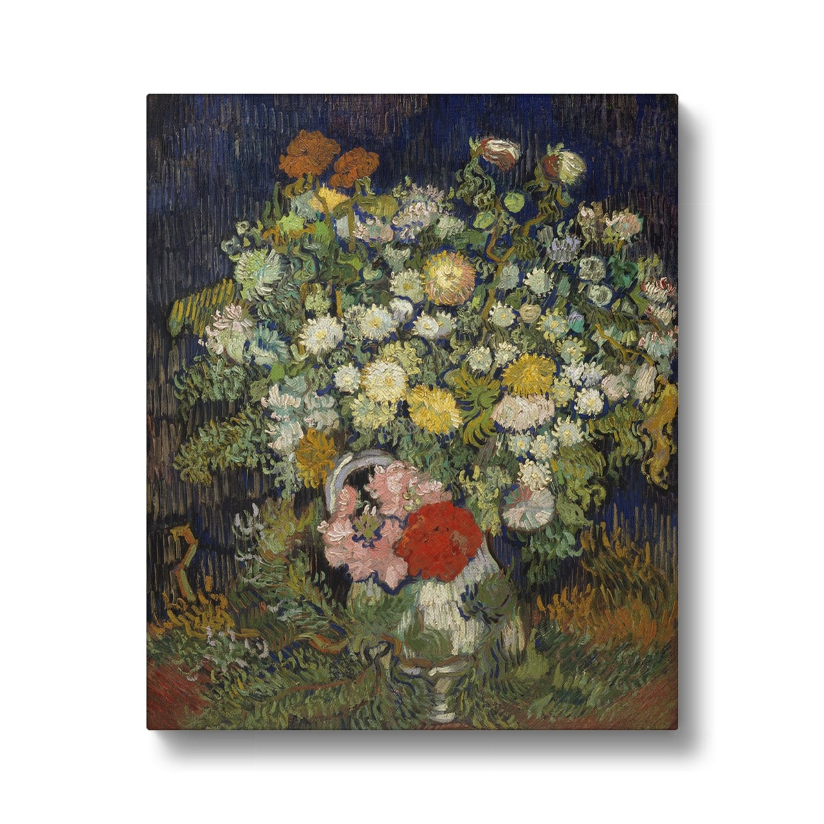 Bouquet of Flowers in a Vase By Van Gogh  Canvas