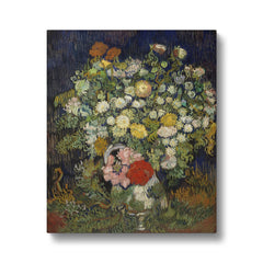 Bouquet of Flowers in a Vase By Van Gogh  Canvas