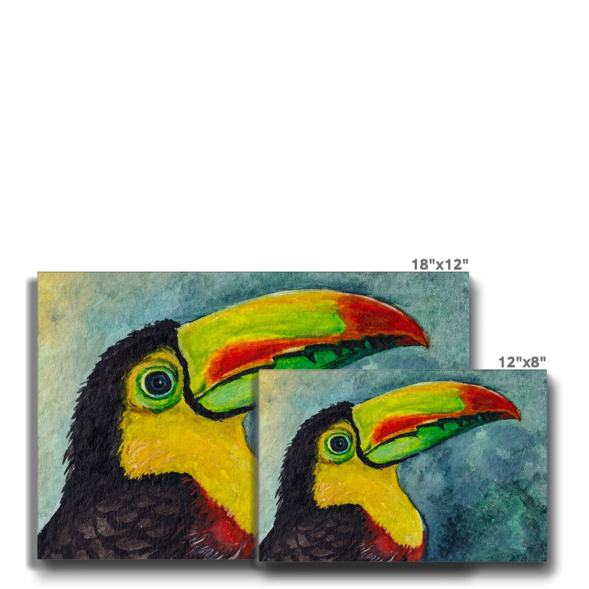 Graceful Toucan Oil Painting Canvas