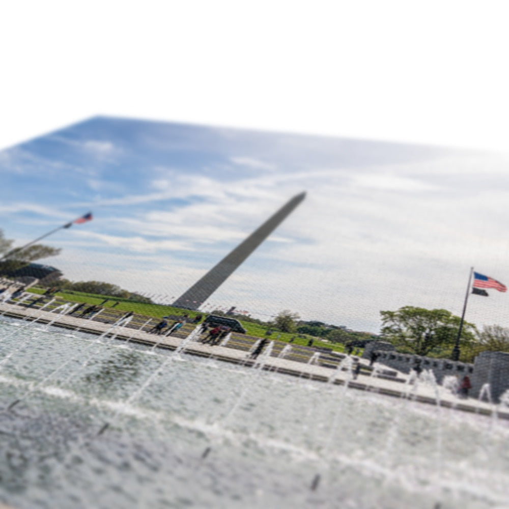 Impressive Washington Monument Fountain Canvas