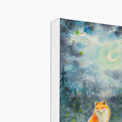 Fox In Forest Canvas