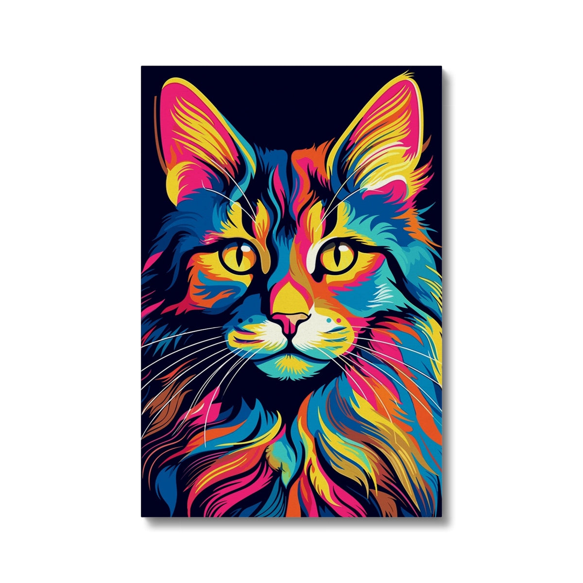 Pleasant Feline Portrait Canvas