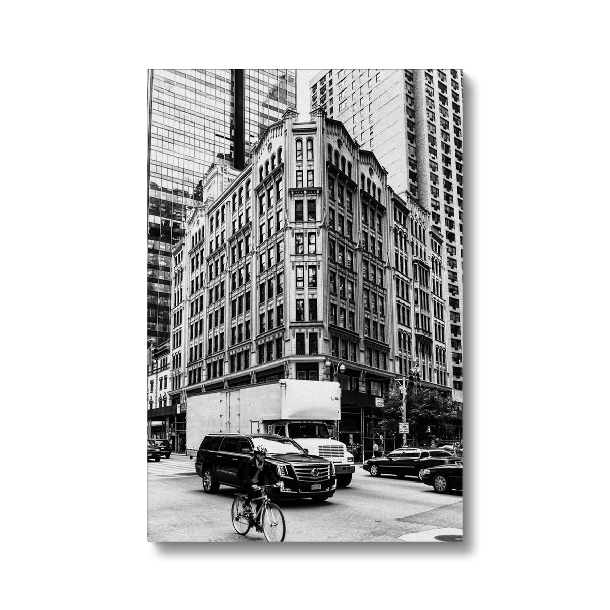 Black & White New York Coliseum Canvas