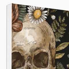 Skulls, Butterflies & Daisies Canvas