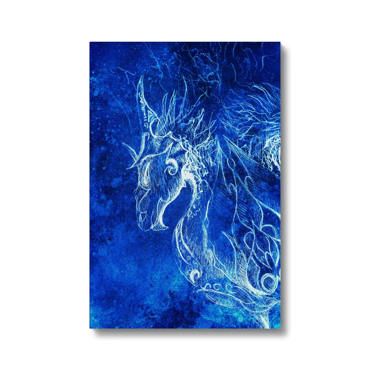 Blue Dragon Wall Art Canvas