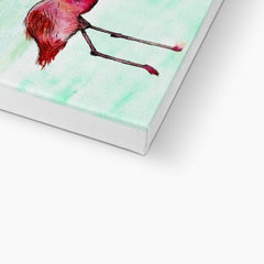 Flamingo Watercolor Art Canvas