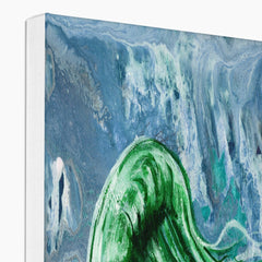 Green Jelly Fish Painting Canvas