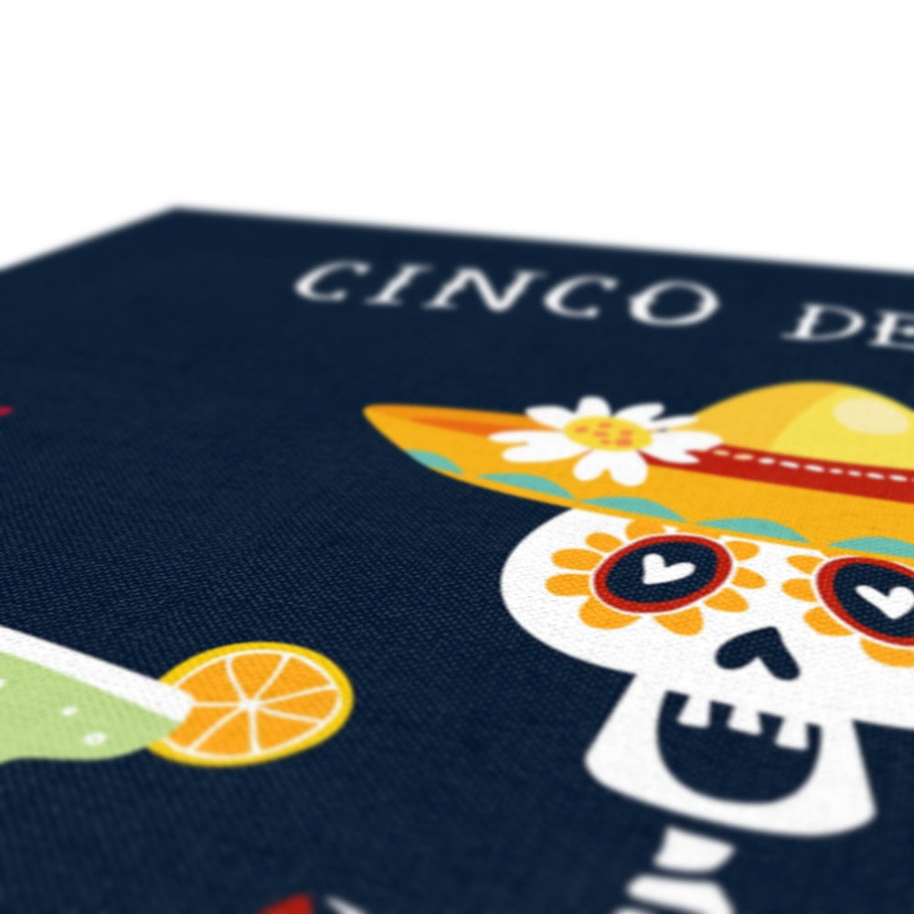 Skull & Cinco De Mayo Art Canvas