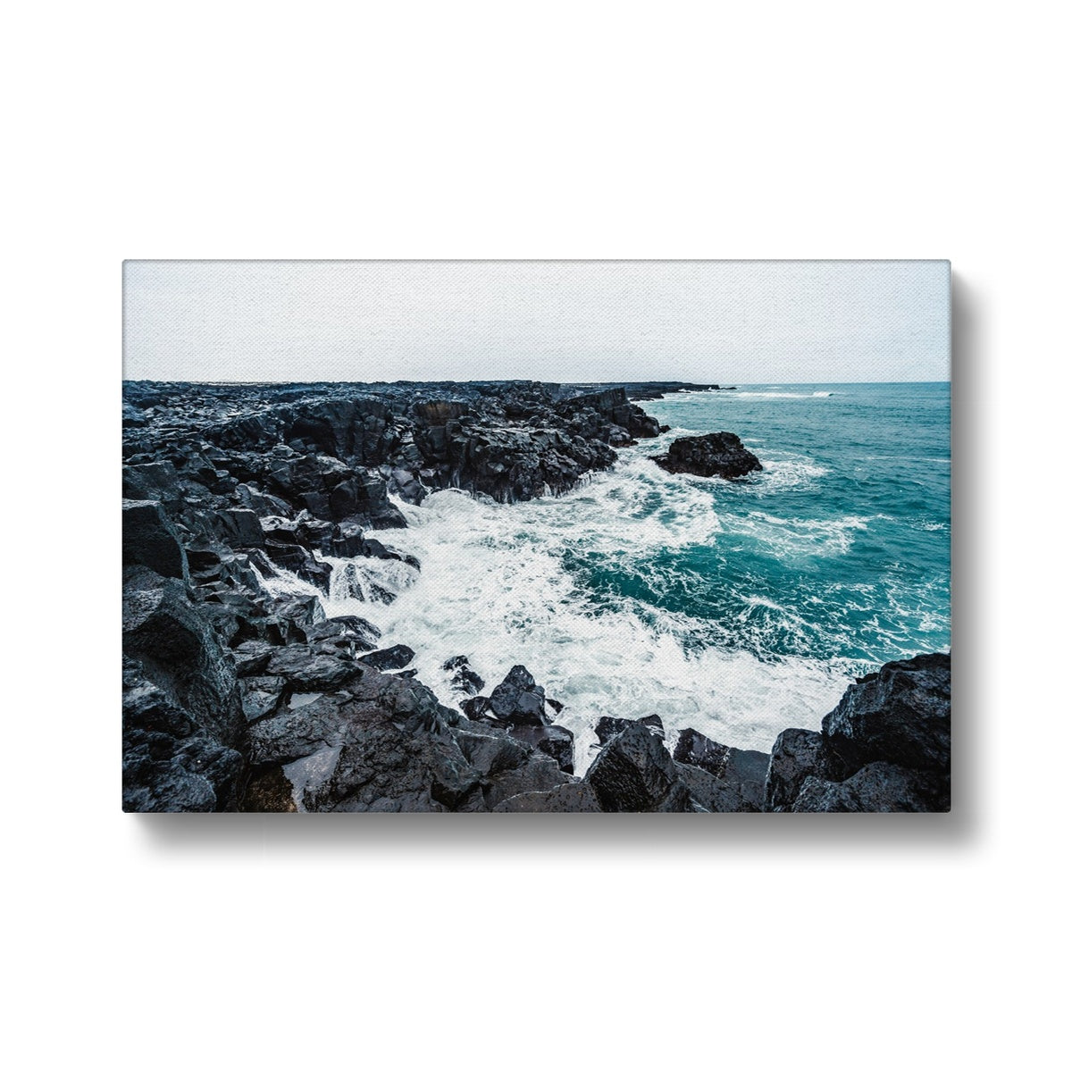 Breathtaking Brimketill Lava Rock Pool Canvas