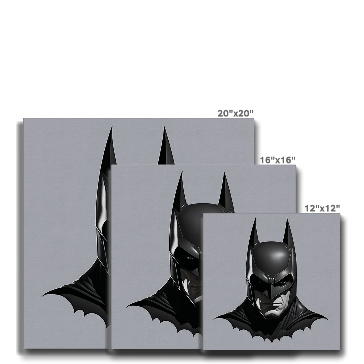 Iconic Batman Illustration Wall Art Canvas