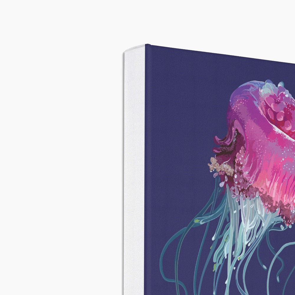 Pink & Blue Jelly Fish Painting Canvas