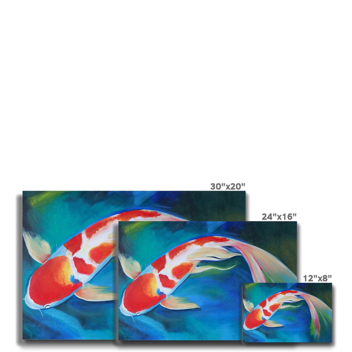 Ethereal Koi Fish Painting Canvas