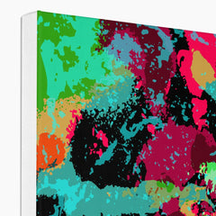 Green & Pink Graffiti Art Canvas