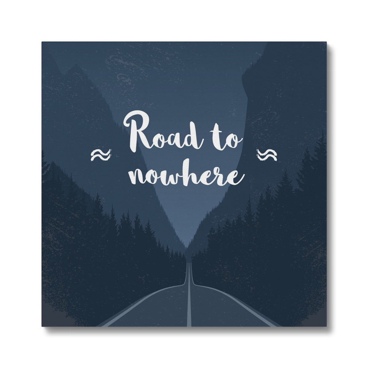 Road To Nowhere Illustration Canvas