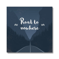 Road To Nowhere Illustration Canvas