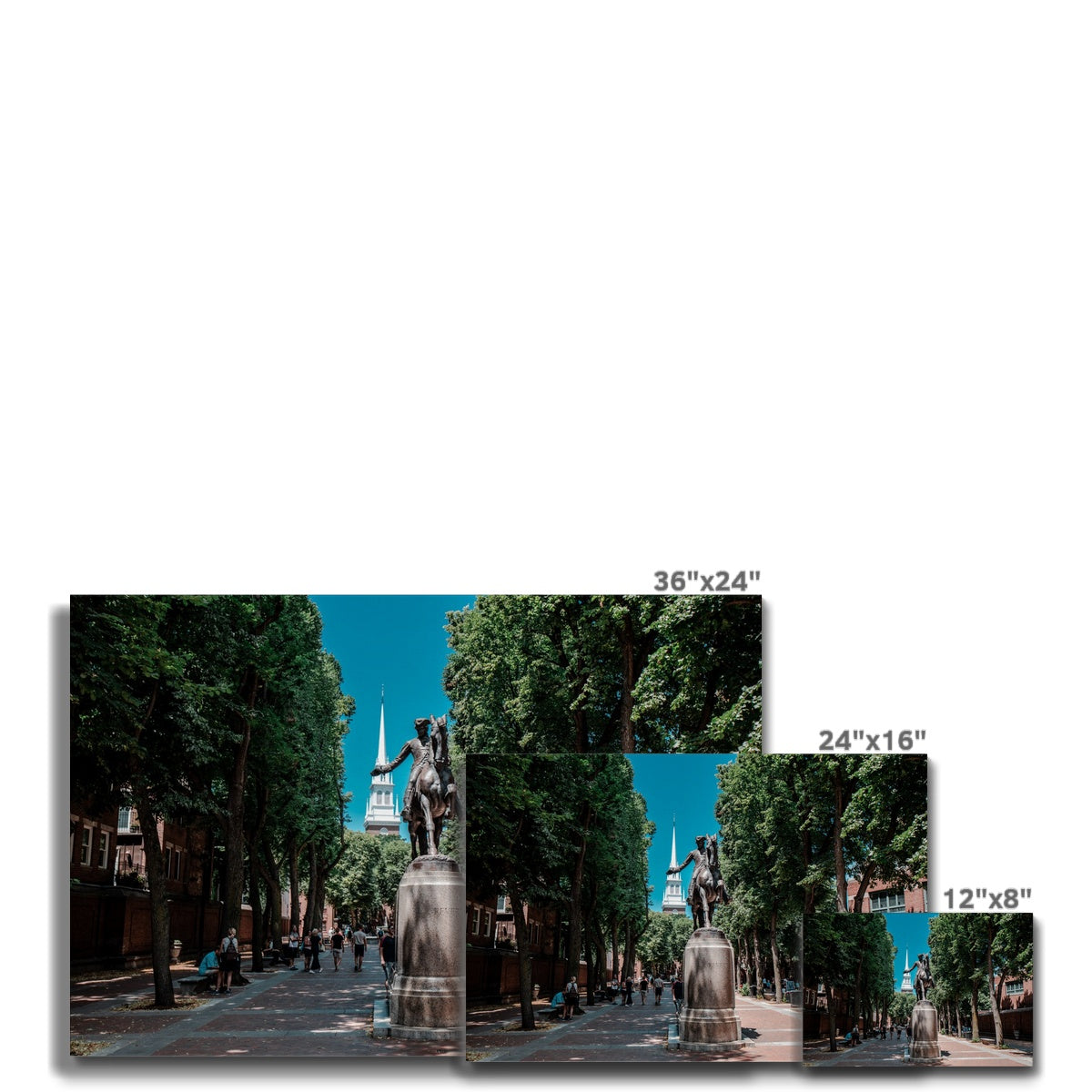 Iconic Paul Revere Statue Canvas