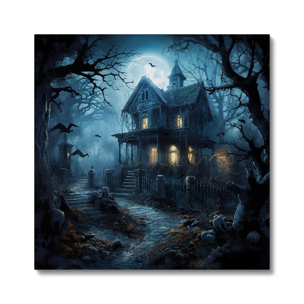 Haunted House Animation Canvas