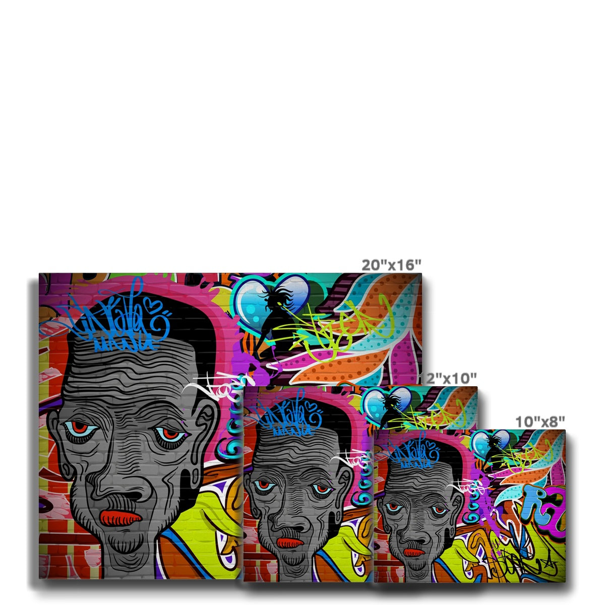 Funky Graffiti Wall Art Canvas