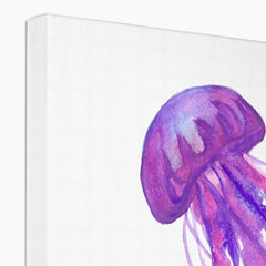 Jelly Fish Watercolor Painting Canvas