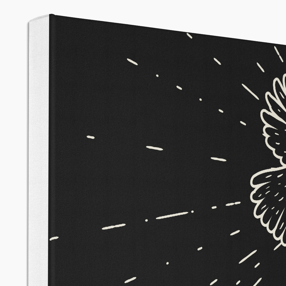 Black & White Eagle Canvas