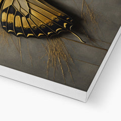 Black & Gold Butterfly Painting Canvas