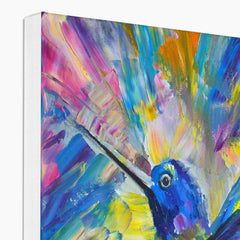 Abstract Hummingbird Art Canvas