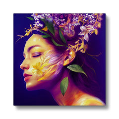 Princess & Flowers Art Canvas