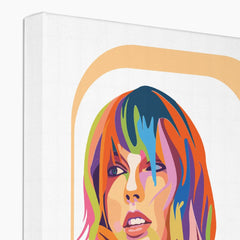 Taylor Swift Multicolour Illustration Canvas