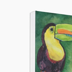 Delightful Toucan Oil Portrait Canvas