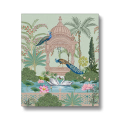 Peacocks, Swans & Lilies Canvas