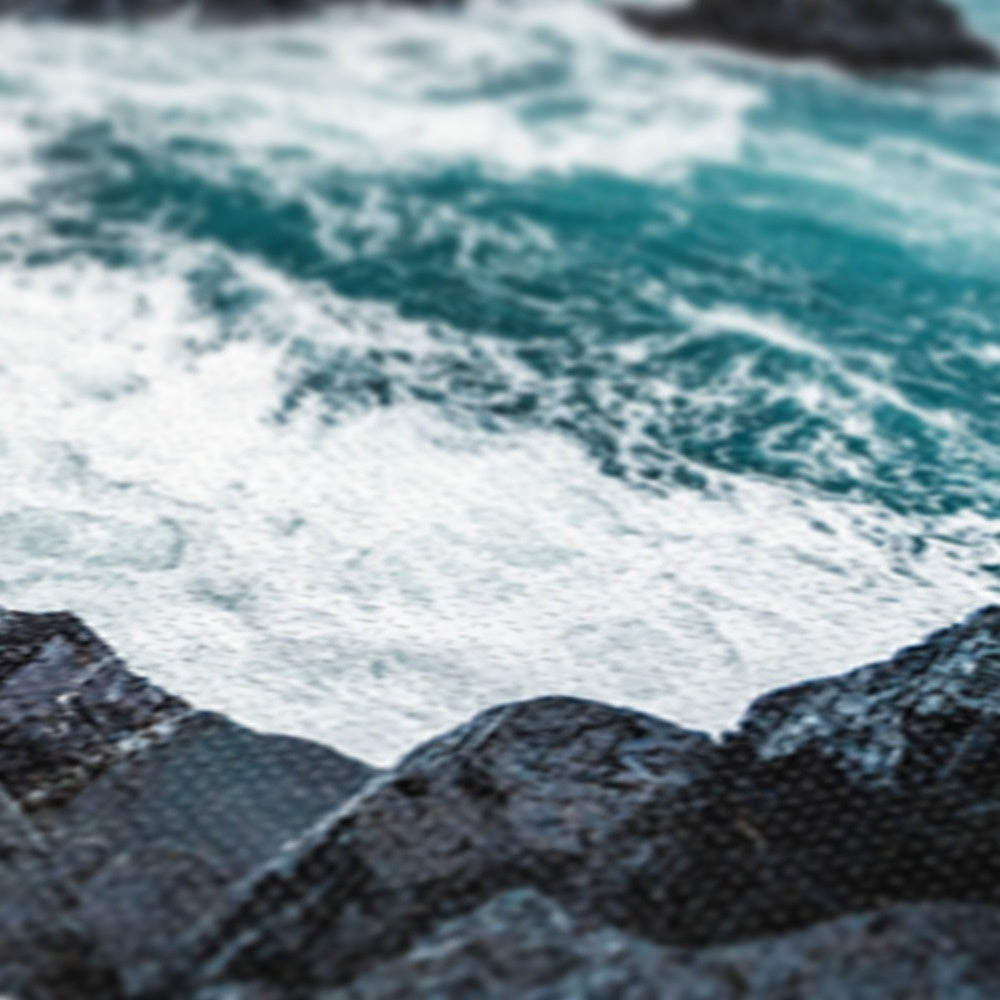 Breathtaking Brimketill Lava Rock Pool Canvas