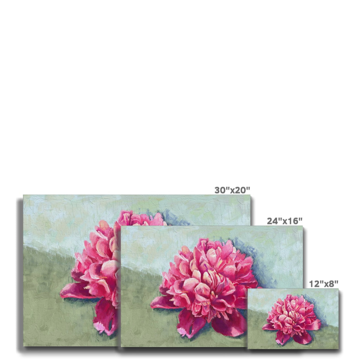 Fascinating Pink Flower Canvas