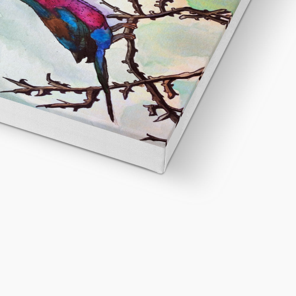 Multicolor Sparrow Canvas