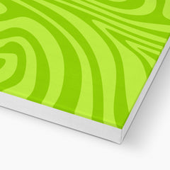 Funky Green Abstract Art Canvas