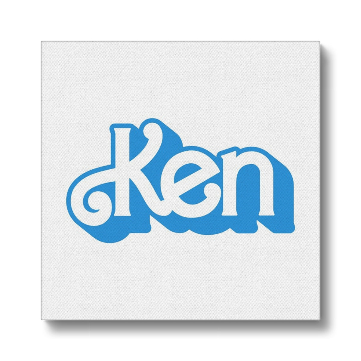 Blue "KEN" Painting Canvas