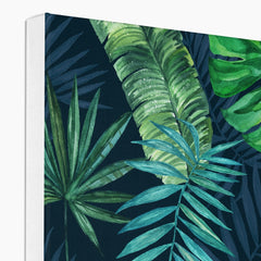 Green Leaves Painting Canvas