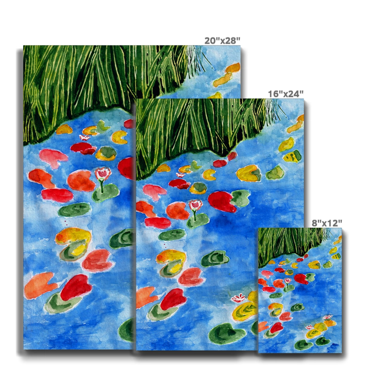 Small Koi Fish In Lake Canvas