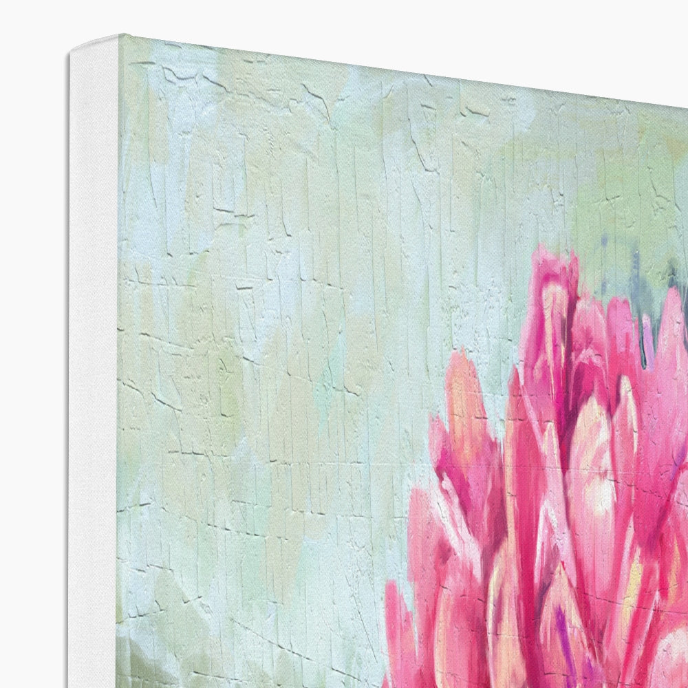 Fascinating Pink Flower Canvas