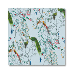 Sparrows & Peacocks Chinoiserie Wall Art Canvas