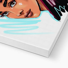 Amazing Audrey Hepburn Illustration Canvas