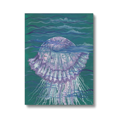 Jelly Fish & Sea-waves Canvas