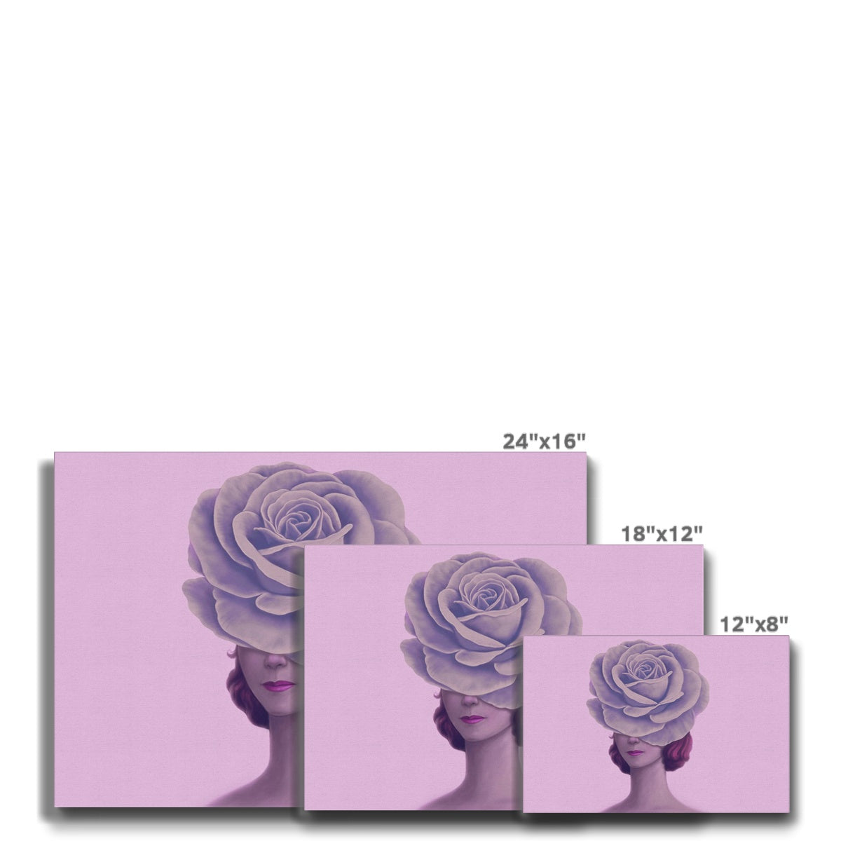 Princess & Rose Flower Canvas