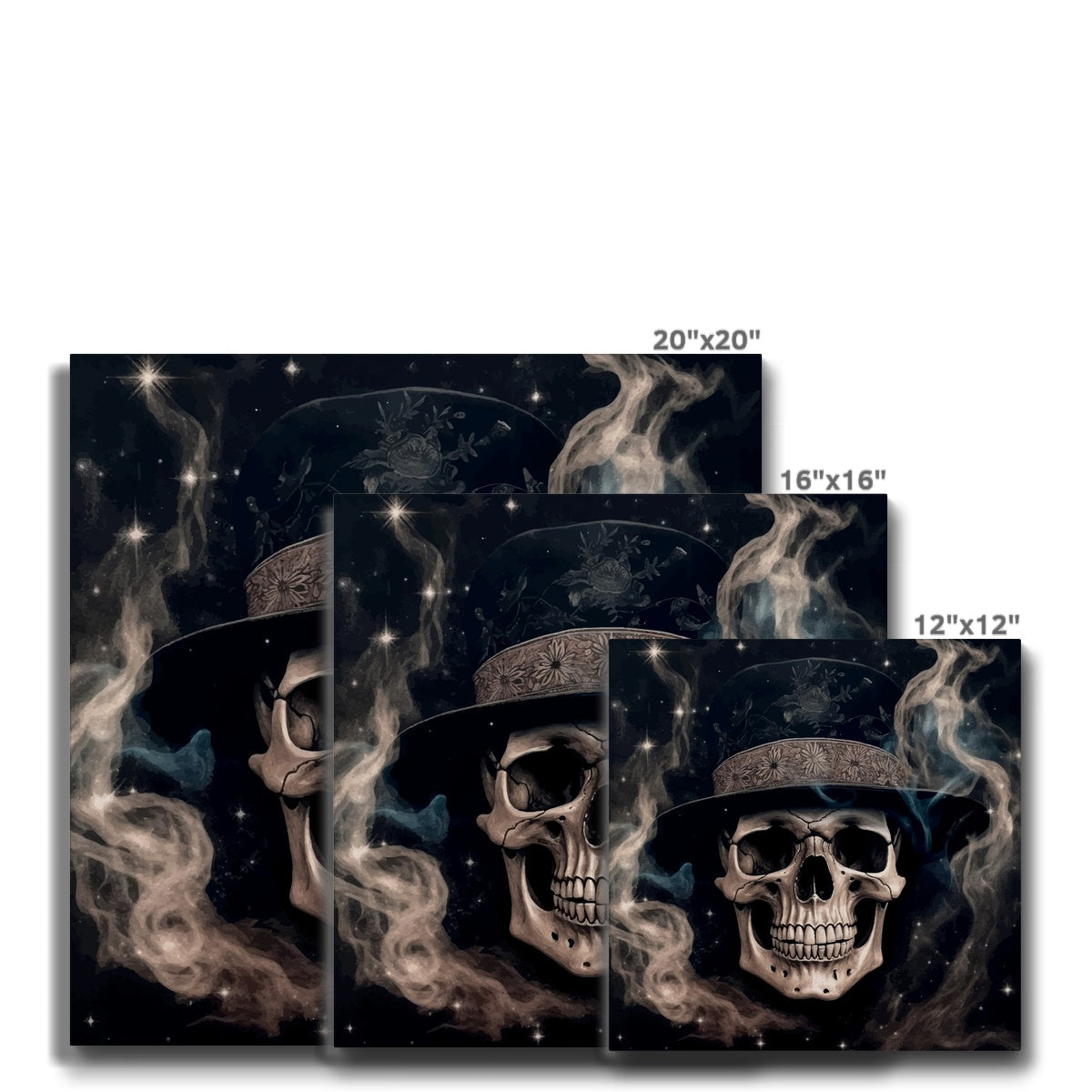 Smoke & Gentleman In Top Hat Canvas