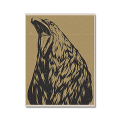 Black & Brown Eagle Art Canvas