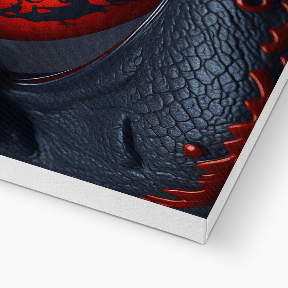 Red Dragon Eye Art Canvas